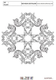 Mandala boyama sayfaları